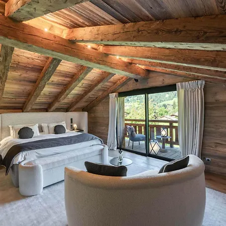 Chalé De Luxe Avec Piscine, Sauna, Salle De Sport Et Cinema - Fr-1-569-194 Megève